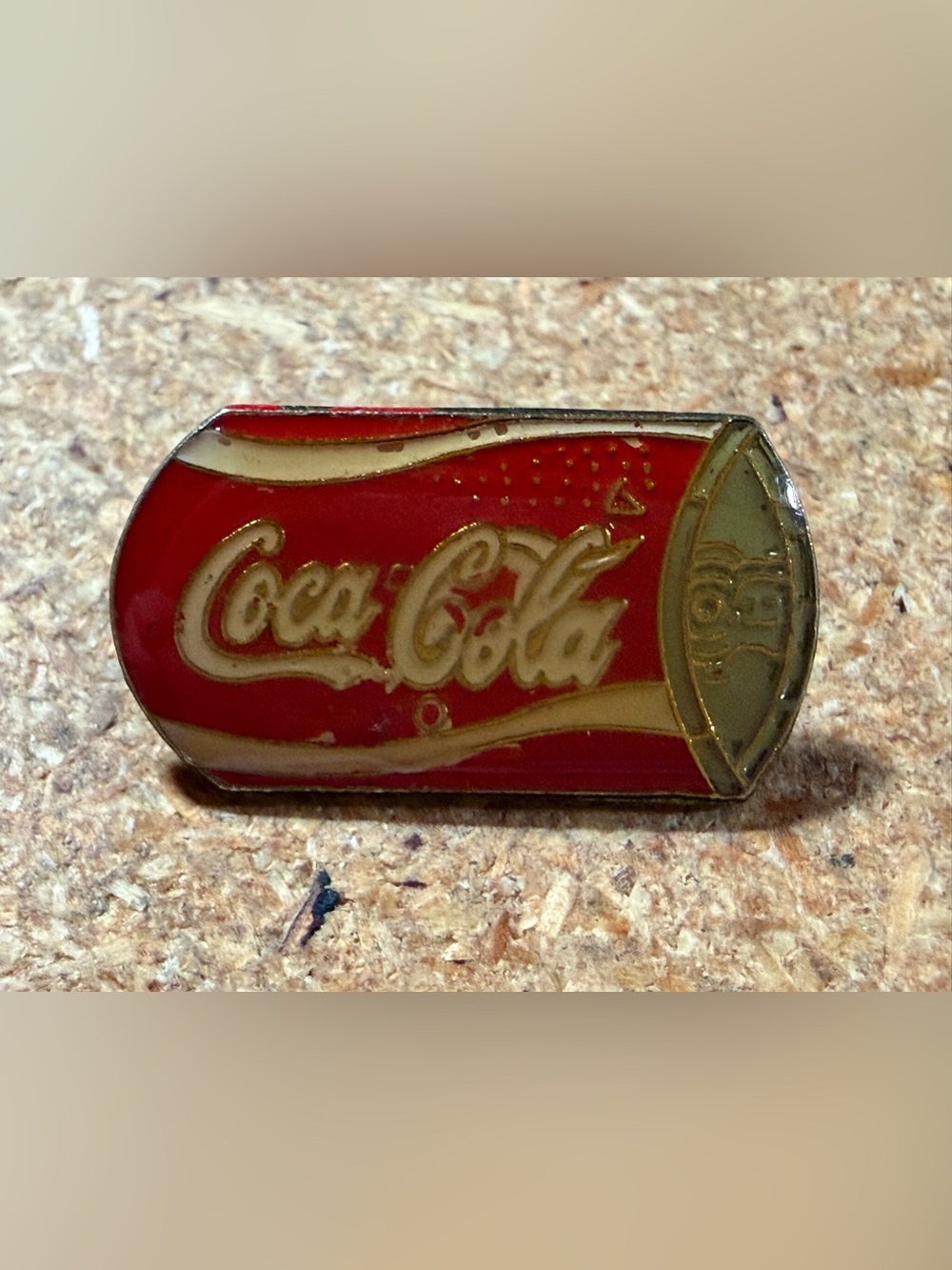 Vintage Coca-Cola Soda Can Bottle Enamel Lapel Hat Pin Retro Collectible